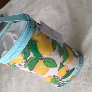 Vera Bradley Clear Lotion Bag in Lemon Grove